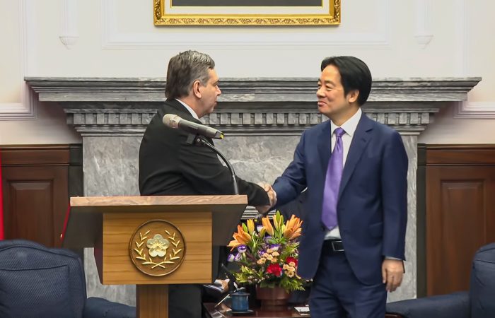 El ministro de la SNI se reúne con el presidente de taiwanés en el marco de la Conferencia de Directores de Organismos de Inteligencia y Seguridad de América Latina y el Caribe, junto con Taiwán